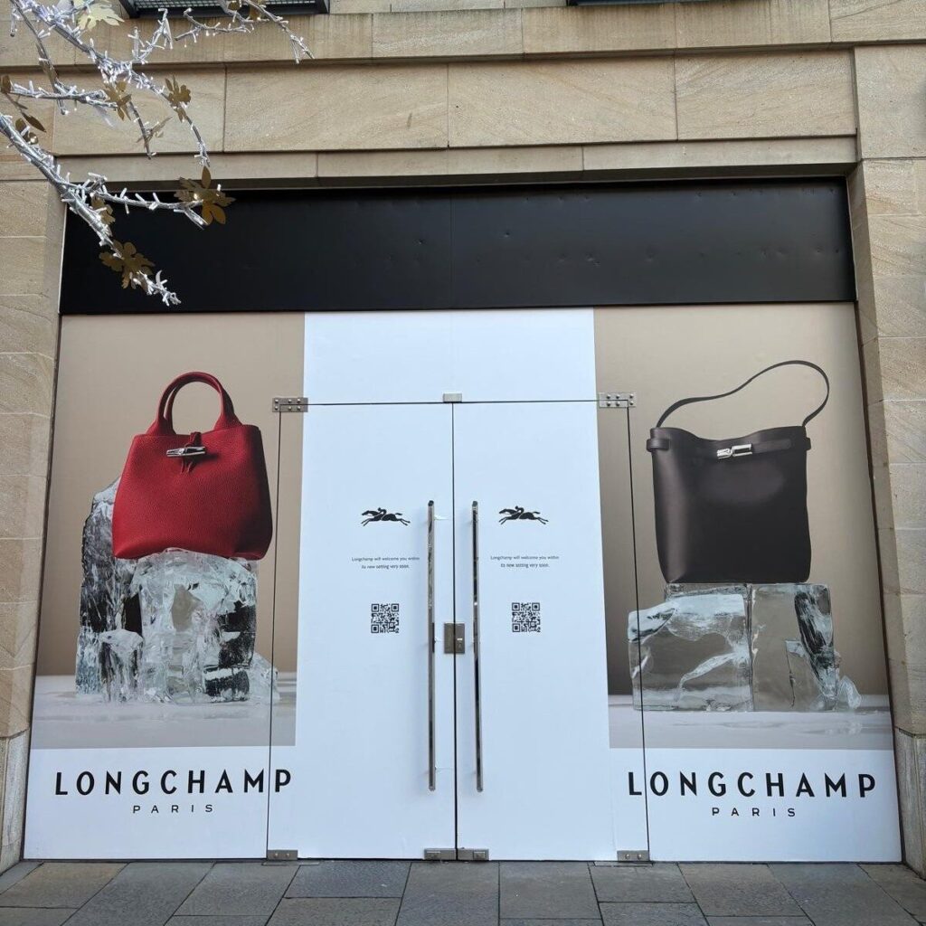 Longchamp Boutique Frontage at Multrees Walk