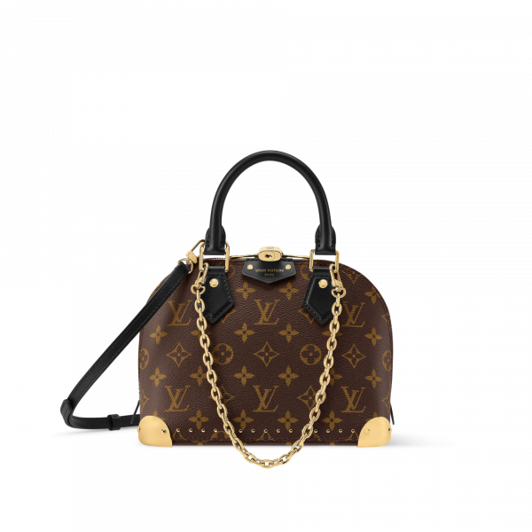 ALMA TRUNK BB - BROWN MONOGRAM COATED CANVAS -M26084 -FRONT